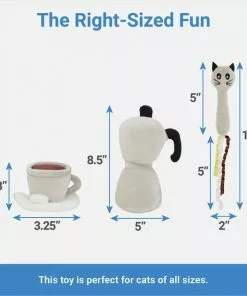 Frisco Brunch Coffee Set Plush Cat Toy with Catnip, 3 count 6 Frisco Brunch Coffee Set Plush Cat Toy with Catnip, 3 count -The Frisco Store 297294 PT1. SY630 V1643916402