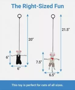 Frisco Brunch Chef & Waiter Bouncy Mouse Cat Toy with Catnip, 2 count 6 Frisco Brunch Chef & Waiter Bouncy Mouse Cat Toy with Catnip, 2 count -The Frisco Store 297308 PT1. SY630 V1643916407