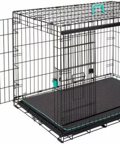 Frisco Heavy Duty Enhanced Lock Sliding Double Door Fold & Carry Wire Dog Crate & Mat Kit -The Frisco Store 297461 PT6. SY630 V1633115281