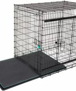 Frisco Heavy Duty Enhanced Lock Sliding Double Door Fold & Carry Wire Dog Crate & Mat Kit, 54 inch 13 Frisco Heavy Duty Enhanced Lock Sliding Double Door Fold & Carry Wire Dog Crate & Mat Kit, 54 inch -The Frisco Store 297463 PT4. SY630 V1633115460