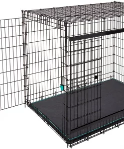 Frisco Heavy Duty Enhanced Lock Sliding Double Door Fold & Carry Wire Dog Crate & Mat Kit, 54 inch 15 Frisco Heavy Duty Enhanced Lock Sliding Double Door Fold & Carry Wire Dog Crate & Mat Kit, 54 inch -The Frisco Store 297463 PT6. SY630 V1633115115