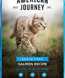 American Journey||Frisco American Journey Salmon Recipe Grain-Free Dry Cat Food, 12-lb bag + Frisco Step-In Cat Scratcher Toy with Catnip, Tropical Palms -The Frisco Store 297820 PT1. SY630 V1623254261