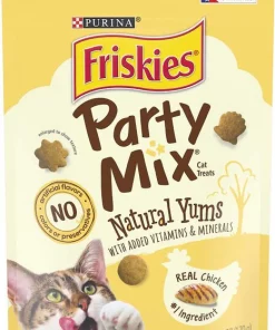Friskies||Frisco Friskies Party Mix Natural Yums With Real Chicken Cat Treats, 6-oz bag + Frisco Melamine Dog & Cat Treat Jar with Bamboo Lid, 8 Cups 10 Friskies||Frisco Friskies Party Mix Natural Yums With Real Chicken Cat Treats, 6-oz bag + Frisco Melamine Dog & Cat Treat Jar with Bamboo Lid, 8 Cups -The Frisco Store 298036 PT1. SY630 V1623252448