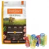 Instinct||Frisco Instinct Original Grain-Free Recipe with Real Chicken Freeze-Dried Raw Coated Dry Cat Food, 11-lb bag + Frisco Colorful Springs Cat Toy, 10 count -The Frisco Store 298146 MAIN. SY630 V1623199673
