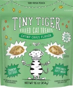Tiny Tiger||Frisco Tiny Tiger Catnip Craze Flavor Filled Cat Treats, 16-oz bag + Frisco Melamine Dog & Cat Treat Jar with Bamboo Lid, 8 Cups -The Frisco Store 298558 PT1. SY630 V1623201743