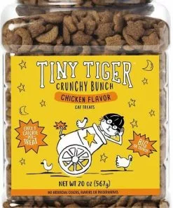 Tiny Tiger||Frisco Tiny Tiger Crunchy Bunch, Chicken Cannonball, Chicken Flavor Cat Treats, 20-oz Jar + Frisco Melamine Dog & Cat Treat Jar with Bamboo Lid, 8 Cups -The Frisco Store 298584 PT1. SY630 V1623201762