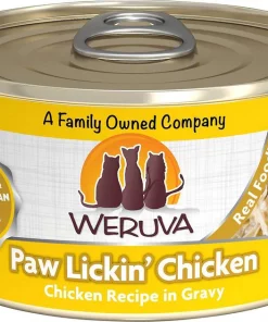 Weruva||Frisco Weruva Paw Lickin' Chicken in Gravy Grain-Free Canned Cat Food, 3-oz, case of 24 + Frisco Refillable Catnip Cat Toy, Brown Squirrel -The Frisco Store 298762 PT1. SY630 V1623197844