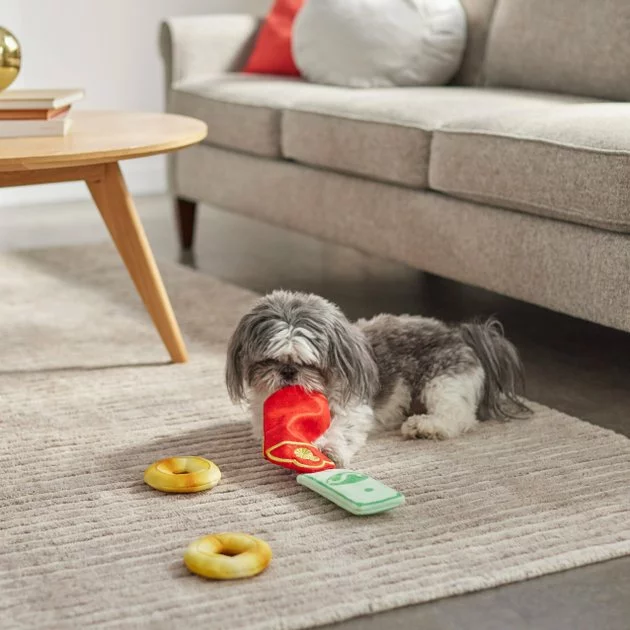 Frisco Red Envelope Plush Squeaky Dog Toy, 3 pack 5 Frisco Red Envelope Plush Squeaky Dog Toy, 3 pack - Image 3