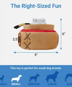 Frisco Dumpling Hide & Seek Puzzle Plush Squeaky Dog Toy, 4 count -The Frisco Store 298881 PT1. SY630 V1640883701