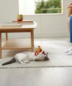 Frisco Flower & Koi Fish Teaser Cat Toy with Catnip -The Frisco Store 298895 PT3. SY630 V1640269154