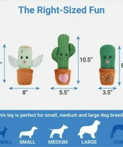 Frisco Cactus Plush Squeaky Dog Toy, 3 count -The Frisco Store 298921 PT1. SY630 V1640284891