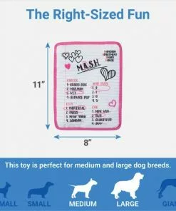 Frisco Valentine MASH Flat Plush Squeaky Dog Toy 6 Frisco Valentine MASH Flat Plush Squeaky Dog Toy -The Frisco Store 298927 PT1. SY630 V1640284887