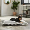 Frisco Buffalo Check Pillow Dog & Cat Bed, Black & White