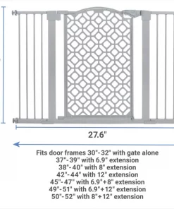 Frisco Metal Geometric Pattern Extra Wide Auto-close Dog Gate -The Frisco Store 299511 PT1. SY630 V1625852534