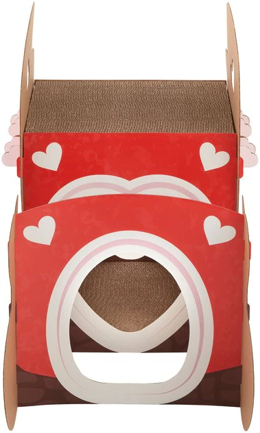 Frisco Love Carriage Cardboard Cat House, 2-Story 5 Frisco Love Carriage Cardboard Cat House, 2-Story - Image 3