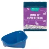 Frisco Corner Litter Box, Navy, X-Small + Small Animal Bedding, Lavender -The Frisco Store 301914 MAIN. SY630 V1644981991