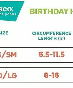 Frisco Birthday Cake Hat, Medium/Large + Dog & Cat T-Shirt, Blue -The Frisco Store 302376 PT4. SY630 V1623079962