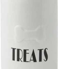 Frisco Ceramic Dog Bowl with Wood Base, 2.5 Cups + Treat Jar, 4 Cups -The Frisco Store 302418 PT5. SY630 V1623055341