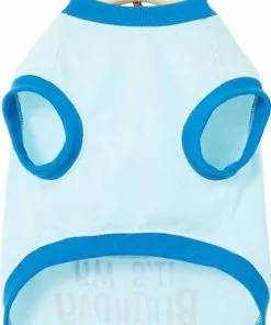 Frisco Confetti Birthday Hat, Small/Medium + Dog & Cat T-Shirt, Blue -The Frisco Store 302442 PT6. SY630 V1623066140