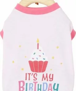 Frisco Happy Birthday Crown, Medium/Large + Dog & Cat T-Shirt, Pink -The Frisco Store 302462 PT5. SY630 V1623053550