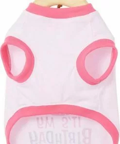 Frisco Happy Birthday Crown, Medium/Large + Dog & Cat T-Shirt, Pink -The Frisco Store 302462 PT6. SY630 V1623040959