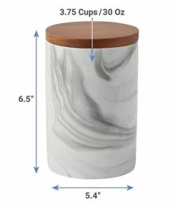 Frisco Marble Design Non-skid Ceramic Dog Bowl + Treat Jar with Wood Lid, 3.75 Cups 17 Frisco Marble Design Non-skid Ceramic Dog Bowl + Treat Jar with Wood Lid, 3.75 Cups -The Frisco Store 302482 PT6. SY630 V1623053849