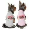 Frisco I Love Daddy + I Love Mommy Dog & Cat T-Shirt, Pink 2 Frisco I Love Daddy + I Love Mommy Dog & Cat T-Shirt, Pink -The Frisco Store 302752 MAIN. SY630 V1623056864