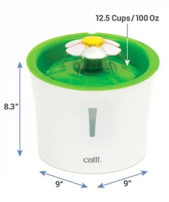 Catit||Frisco Catit Flower Plastic Fountain, 100-oz + Frisco Pet Toy & Bowl Cleaning Wipes 12 Catit||Frisco Catit Flower Plastic Fountain, 100-oz + Frisco Pet Toy & Bowl Cleaning Wipes -The Frisco Store 303288 PT2. SY630 V1623038844