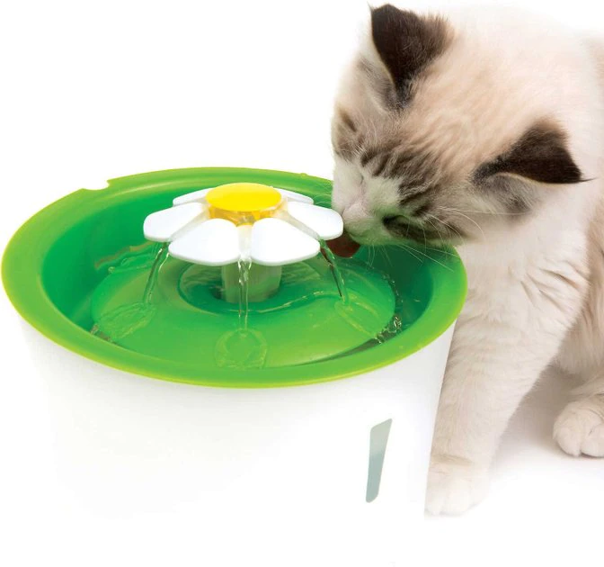 Catit||Frisco Catit Flower Plastic Fountain, 100-oz + Frisco Pet Toy & Bowl Cleaning Wipes 7 Catit||Frisco Catit Flower Plastic Fountain, 100-oz + Frisco Pet Toy & Bowl Cleaning Wipes - Image 5