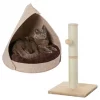 Frisco 21-in Sisal Scratching Post with Toy, Cream + Felt Removable Hood Cave Cat & Dog Covered Bed, Brown -The Frisco Store 303320 MAIN. SY630 V1623049357