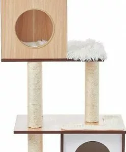Frisco 62-in Modern Tree & Condo + Modern Tunnel Elevated Cat Bed -The Frisco Store 303344 PT1. SY630 V1623059846