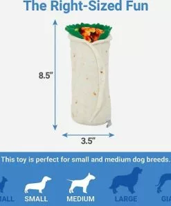 Frisco Cactus Cat Scratching Post, 22-in + Plush Squeaking Burrito Dog Toy -The Frisco Store 303376 PT5. SY630 V1623076958