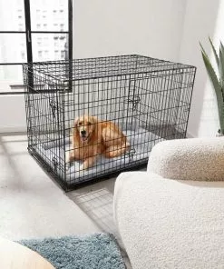 Frisco Fold & Carry Double Door Collapsible Wire Dog Crate & Mat Kit + Stainless Steel Bowl, 4.75-cup, 2 count 14 Frisco Fold & Carry Double Door Collapsible Wire Dog Crate & Mat Kit + Stainless Steel Bowl, 4.75-cup, 2 count -The Frisco Store 303424 PT4. SY630 V1623089248