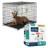 Frisco Fold & Carry Double Door Collapsible Wire Crate, 42 inch + Giant Dog Training & Potty Pads, 27.5 x 44-in, 30 count, Unscented -The Frisco Store 303426 MAIN. SY630 V1623087163