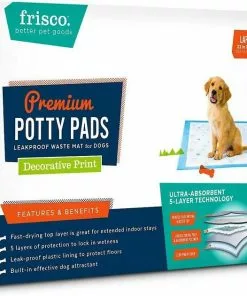 Frisco Fold & Carry Single Door Collapsible Wire Crate, 36 inch + Extra Large Printed Dog Training & Potty Pads, 28 x 34-in, 40 count, Unscented 16 Frisco Fold & Carry Single Door Collapsible Wire Crate, 36 inch + Extra Large Printed Dog Training & Potty Pads, 28 x 34-in, 40 count, Unscented -The Frisco Store 303438 PT5. SY630 V1623078464