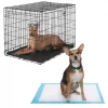 Frisco Heavy Duty Fold & Carry Double Door Collapsible Wire Crate & Mat Kit, + Extra Large Dog Training & Potty Pads, 28 x 34-in, 150 count, Unscented -The Frisco Store 303458 MAIN. SY630 V1623166359