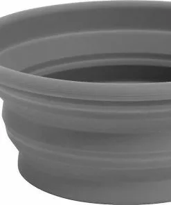 Frisco Silicone Collapsible Travel Bowl with Carabiner, Gray, 1.5 Cups + Pet Toy & Bowl Cleaning Wipes -The Frisco Store 303616 PT1. SY630 V1623074249