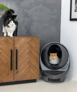 Litter-Robot||Frisco Litter-Robot WiFi Enabled Automatic Self-Cleaning Cat Litter Box, Grey + Frisco Litter Box Cleaning Wipes -The Frisco Store 303694 PT4. SY630 V1623089258