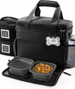 Mobile Dog Gear||Frisco Mobile Dog Gear Week Away Tote Travel Bag, Black, Medium/Large + Frisco Hypoallergenic Grooming Wipes with Aloe for Dogs & Cats, Unscented, 50 count 12 Mobile Dog Gear||Frisco Mobile Dog Gear Week Away Tote Travel Bag, Black, Medium/Large + Frisco Hypoallergenic Grooming Wipes with Aloe for Dogs & Cats, Unscented, 50 count -The Frisco Store 303696 PT1. SY630 V1623058642