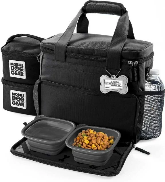 Mobile Dog Gear||Frisco Mobile Dog Gear Week Away Tote Travel Bag, Black, Medium/Large + Frisco Hypoallergenic Grooming Wipes with Aloe for Dogs & Cats, Unscented, 50 count 4 Mobile Dog Gear||Frisco Mobile Dog Gear Week Away Tote Travel Bag, Black, Medium/Large + Frisco Hypoallergenic Grooming Wipes with Aloe for Dogs & Cats, Unscented, 50 count - Image 2