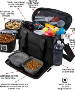 Mobile Dog Gear||Frisco Mobile Dog Gear Week Away Tote Travel Bag, Black, Medium/Large + Frisco Hypoallergenic Grooming Wipes with Aloe for Dogs & Cats, Unscented, 50 count 13 Mobile Dog Gear||Frisco Mobile Dog Gear Week Away Tote Travel Bag, Black, Medium/Large + Frisco Hypoallergenic Grooming Wipes with Aloe for Dogs & Cats, Unscented, 50 count -The Frisco Store 303696 PT2. SY630 V1623068247