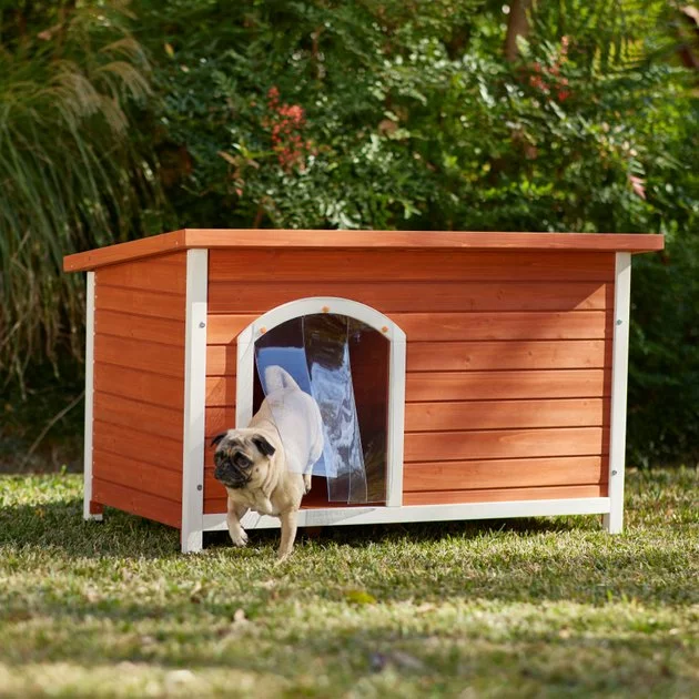 Frisco Craftsman Wooden Outdoor Dog House 3 Frisco Craftsman Wooden Outdoor Dog House