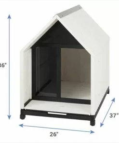 Frisco Classic Wooden Outdoor Dog House -The Frisco Store 304034 PT1. SY630 V1641496036