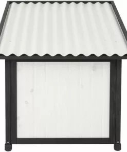 Frisco Modern Wooden Outdoor Dog House, White -The Frisco Store 304037 PT2. SY630 V1641481019