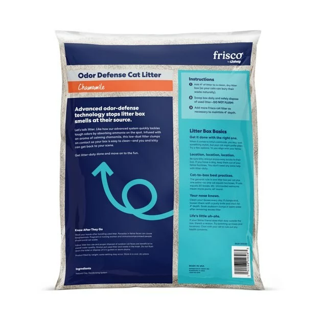 Frisco Odor Defense Chamomile Scented Clumping Clay Litter 5 Frisco Odor Defense Chamomile Scented Clumping Clay Litter - Image 3