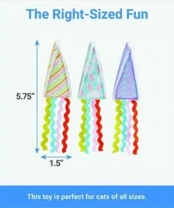 Frisco Easter Party Hat Kickers Cat Toy with Catnip, 3 count -The Frisco Store 306960 PT1. SY630 V1642441297