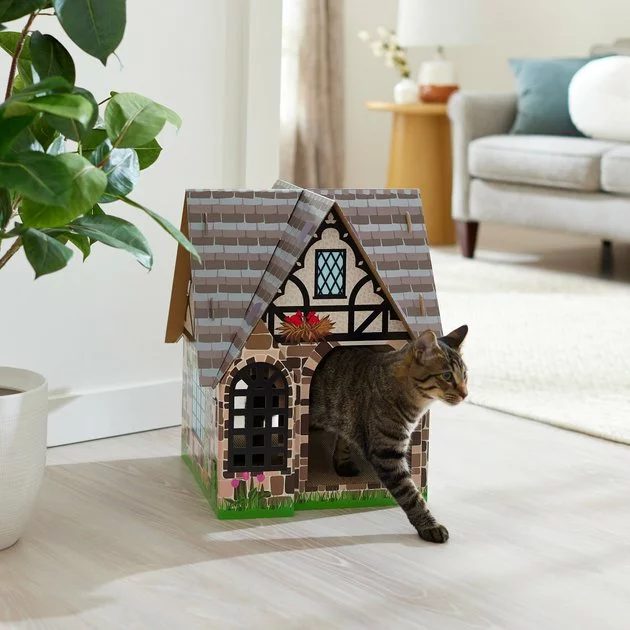 Frisco Tudor House Cardboard Cat House 6 Frisco Tudor House Cardboard Cat House - Image 4