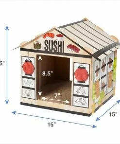 Frisco Sushi Shop Cardboard Cat House -The Frisco Store 308827 PT1. SY630 V1642691354