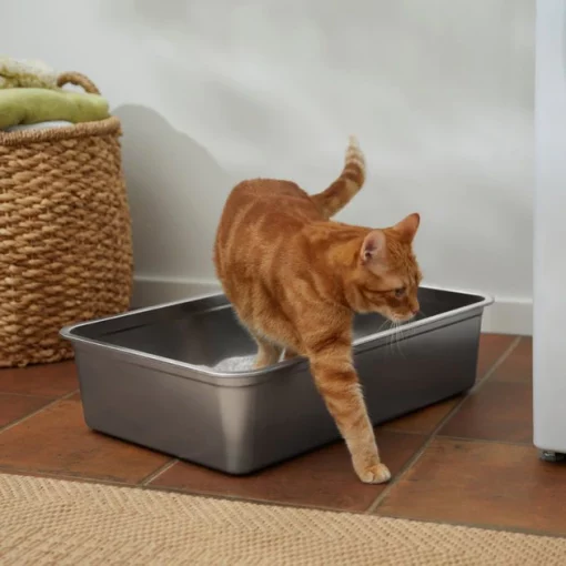 Frisco Stainless Steel Cat Litter Box -The Frisco Store 309857 MAIN. SY630 V1637615499