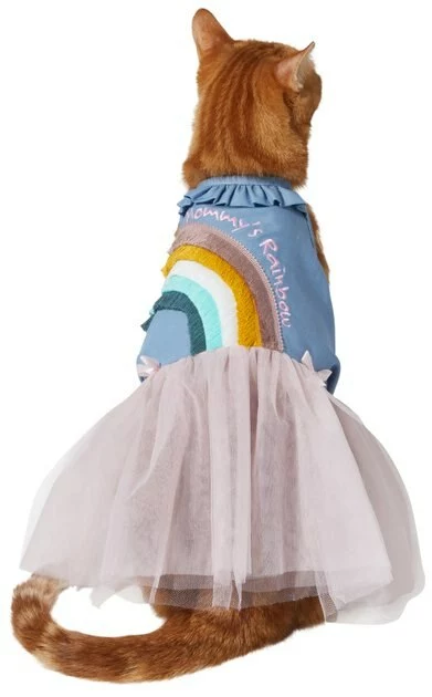 Frisco Rainbow Denim Dog & Cat Dress 5 Frisco Rainbow Denim Dog & Cat Dress - Image 3
